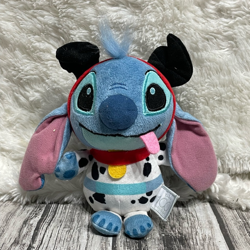 7” Disney 100 Years Of Wonder Stitch As Pongo 101 Dalmatians Plush Stuffed Toy